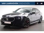 BMW i5 eDrive40 M Sport Automaat / Panoramadak / Trekhaak /, Achterwielaandrijving, Gebruikt, Zwart, Met garantie (alle)