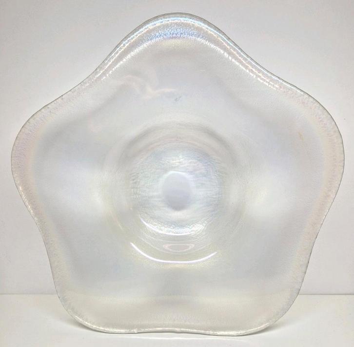 W.J. Rozendaal Kristalunie Maastricht Coquille schaal 1937., Antiek en Kunst, Antiek | Glas en Kristal, Ophalen of Verzenden