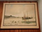 Antieke schoolplaat 'Aan de Wester-schelde' ca 1912-1933, Ophalen
