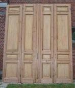 318,5hx268br Hoge 4-slag grenen paneeldeuren, scheidingswand, Antiek en Kunst, Ophalen