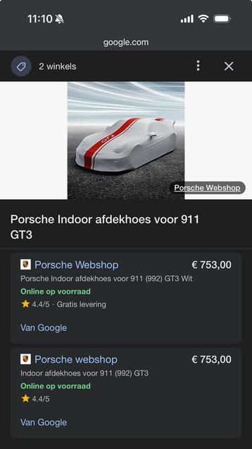 Afdekhoes GT3 !! Origineel !!  beschikbaar voor biedingen