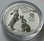PM Zilveren 1/2 oz Lunar III “Year of the Rabbit” uit 2023!!, Zilver, Losse munt, Verzenden