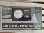 OER Digitale Kalender Klok - Nieuw!, Ophalen of Verzenden, Nieuw, Digitaal, Wekker of Tafelklok