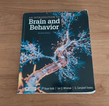 An Introduction to Brain and Behavior 7th edition beschikbaar voor biedingen
