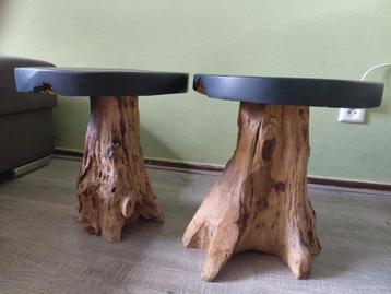 Leuke bijzettafeltjes van hout beschikbaar voor biedingen