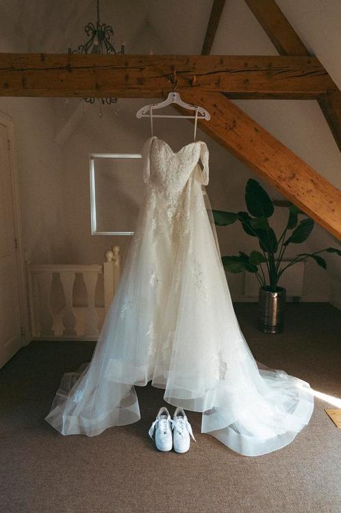 Trouwjurk, Kleding | Dames, Trouwkleding en Trouwaccessoires, Zo goed als nieuw, Trouwjurk, Wit, Ophalen