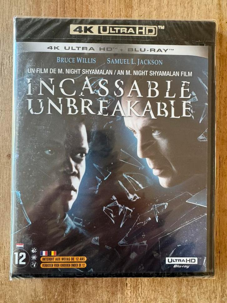 Unbreakable 4K ultra HD blu ray NL NLO - nieuw in seal, Cd's en Dvd's, Blu-ray, Nieuw in verpakking, Overige genres, Ophalen of Verzenden