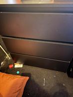 2x ladekast zwart, Huis en Inrichting, Kasten | Ladekasten, Ophalen, 50 tot 100 cm, Zo goed als nieuw, 3 of 4 laden