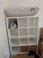 IKEA Kallax kast met rieten manden - Zo goed als nieuw, Ophalen, 50 tot 100 cm, Zo goed als nieuw, Minder dan 100 cm