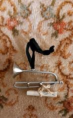 Oud kerstornament: trompetje - trombone, Ophalen of Verzenden, Zo goed als nieuw