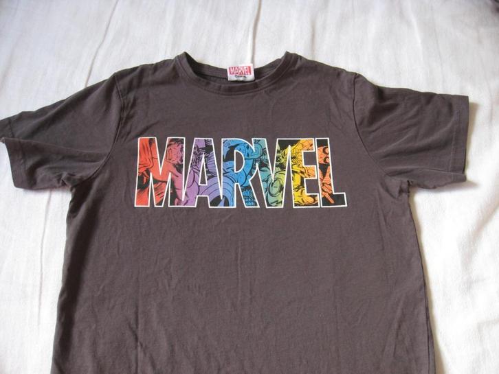 T-shirt MARVEL (13-14 jaar / maat 164, Kleding | Heren, T-shirts, Gedragen, Overige maten, Grijs, Ophalen of Verzenden