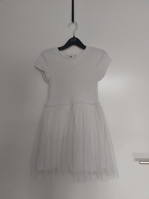 🌞 C&A jurk met tule maat 116 z.g.a.n., Kinderen en Baby's, Kinderkleding | Maat 116, Zo goed als nieuw, Meisje, Jurk of Rok, Ophalen of Verzenden
