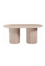 Japandi Eethoek & Salon Tafel Set, 100 tot 150 cm, Eikenhout, Ophalen of Verzenden, Zo goed als nieuw