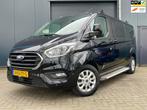 Ford Transit Custom 300 2.0 TDCI L2H1 Limited DC NAP DAB CAM, 15 km/l, 4 cilinders, Zwart, Bedrijf