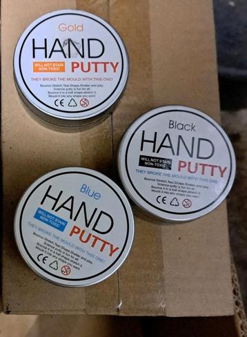NIEUW 6 potjes magnetisch zand hand putty met magneetje €15 beschikbaar voor biedingen