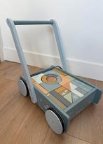 Blokkenkar Little dutch blauw, Kinderen en Baby's, Speelgoed | Houten speelgoed, Ophalen of Verzenden
