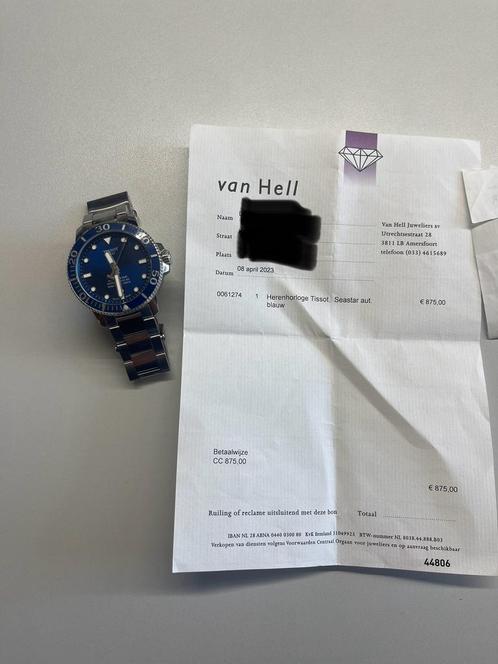 Tissot Seastar 1000 Powermatic 80 – Automatisch, Sieraden, Tassen en Uiterlijk, Sporthorloges, Zo goed als nieuw, Android, Zilver