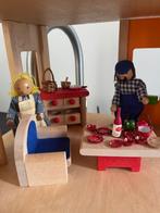 Poppenhuis met meubeltjes (merk Plantoys), Verzamelen, Poppenhuizen en Toebehoren, Ophalen of Verzenden, Zo goed als nieuw, Poppenhuis