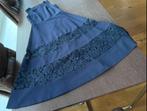 Donkerblauw met kant Ralph Lauren jurk mt 2 / XS / 34, Blauw, Ophalen of Verzenden, Zo goed als nieuw, Ralph Lauren