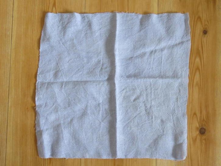 Linnen borduurstof lichtblauw gewassen 10 draads 40 x 41 cm, Hobby en Vrije tijd, Borduren en Borduurmachines, Nieuw, Onderdeel of Toebehoren