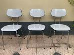 3 Formica Keukenstoelen - Retro, Ophalen, Overige kleuren, Drie, Zo goed als nieuw