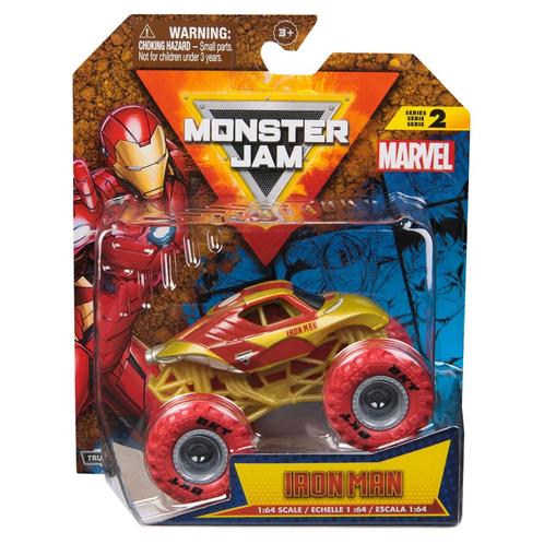 Monster Jam: Marvel Series 2: Iron Man 1:64, Kinderen en Baby's, Speelgoed | Speelgoedvoertuigen, Nieuw, Ophalen of Verzenden