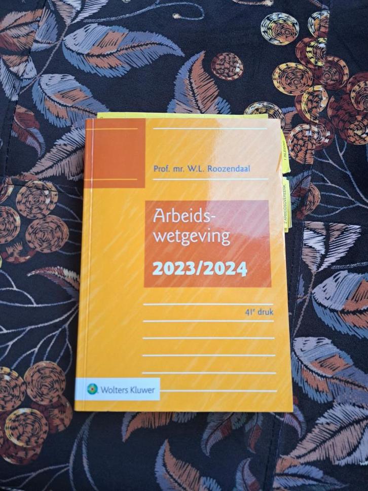 Arbeidswetgeving 2023/2024 - Prof. mr. W.L. Roozendaal, Boeken, Studieboeken en Cursussen, Zo goed als nieuw, HBO, Alpha, Ophalen of Verzenden