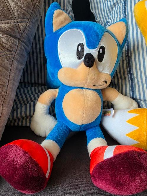 Sonic & Tails Plush Set – Catch Them Before They Run Away, Kinderen en Baby's, Speelgoed | Knuffels en Pluche, Gebruikt, Overige typen