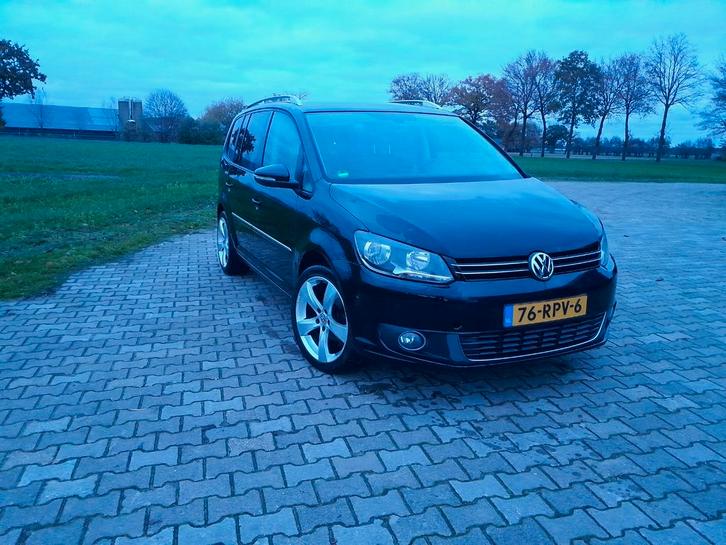 Volkswagen Touran 1.4 TSI 103KW 7P 2011 Zwart, Auto's, Volkswagen, Particulier, Touran, Benzine, C, MPV, Handgeschakeld, Origineel Nederlands