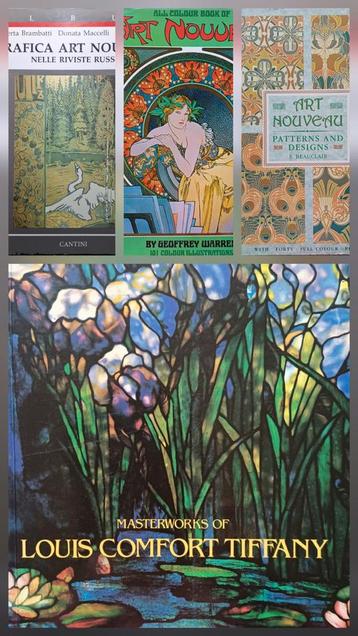 Tien kunstboeken over Art Nouveau - Jugendstil  beschikbaar voor biedingen