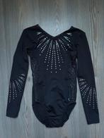 Turnpakje lange mouwen maat 146, Sport en Fitness, Turnen, Zwart, Ophalen of Verzenden, Zo goed als nieuw, Turnpak(je)