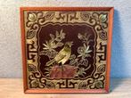 Chinees goud draad schilderij borduurwerk met vogel, Ophalen of Verzenden