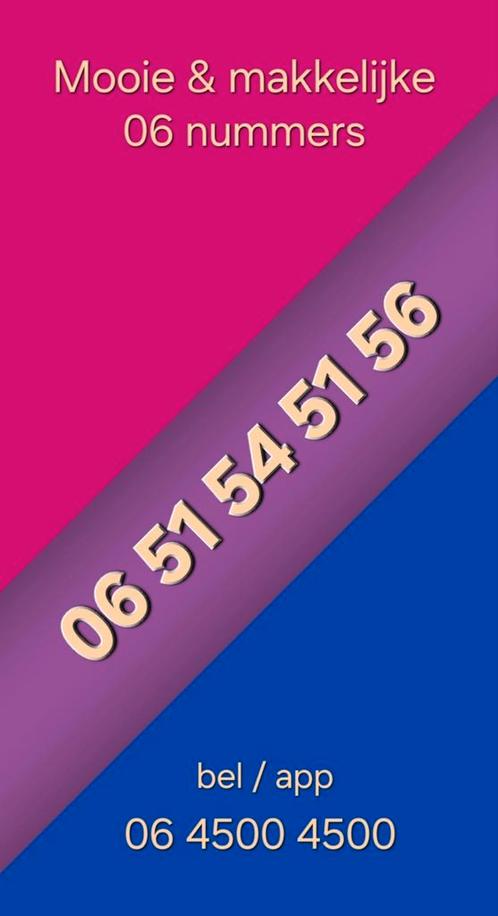 06 51 54 51 56. En meer mooie 06 nr's!, Telecommunicatie, Prepaidkaarten en Simkaarten, Nieuw, Simkaart, Overige providers, Ophalen of Verzenden