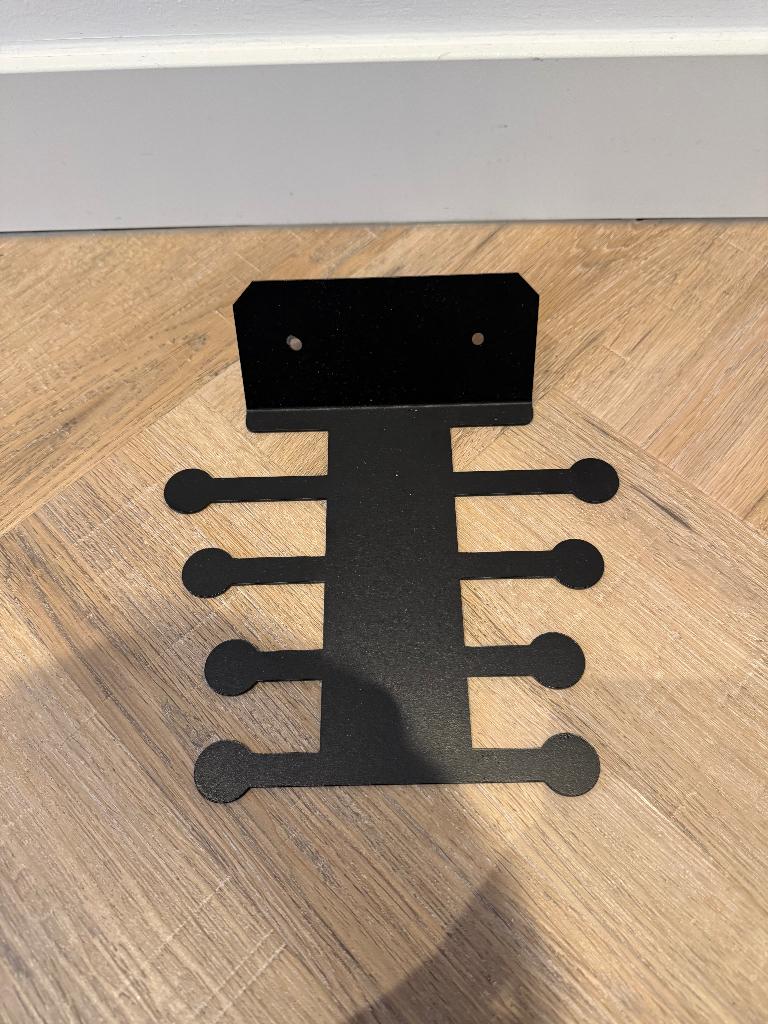 Nieuw zwart metaal home gym fitness sportschool organizer, Sport en Fitness, Fitnessmaterialen, Ophalen of Verzenden, Nieuw