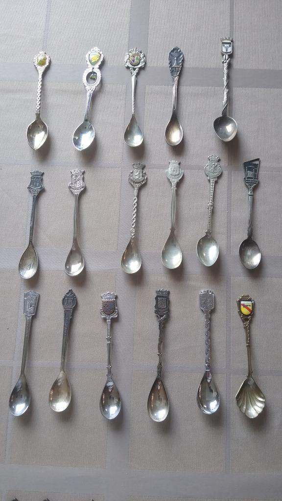 17 stuks lepeltjes koffie thee lepels, Antiek en Kunst, Antiek | Bestek, Ophalen of Verzenden