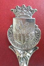 theelepeltje wapenlepeltje Emmeloord gemeentewapen nio 90, Ophalen of Verzenden, Metaal, Bestek, Verzilverd