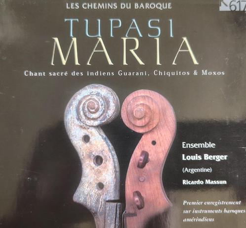 CD Tupasi Maria / Ensemble Louis Berger (K617), Cd's en Dvd's, Cd's | Klassiek, Gebruikt, Vocaal, Barok, Met libretto, Ophalen of Verzenden