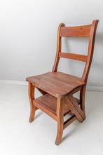 mahoniehouten bibliotheekstoel, Antiek en Kunst, Ophalen of Verzenden