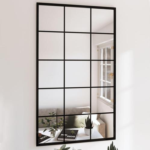 Wandspiegel 100x60 cm metaal zwart, Huis en Inrichting, Woonaccessoires | Spiegels, Nieuw, 50 tot 75 cm, Minder dan 100 cm, Rechthoekig