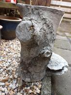 Betonnen Tuinornament - Boomstam met Paddestoelen, Ophalen, Gebruikt, Beton, Overige typen