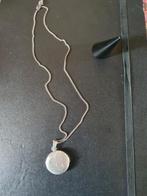 zilveren medaillon ketting , gemerkt, Ophalen, Zilver, Zilver