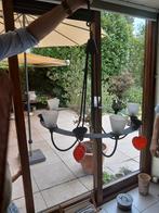 Vintage Hanglamp met Glazen Kapjes, Huis en Inrichting, Lampen | Hanglampen, Ophalen, Gebruikt, 50 tot 75 cm, Vintage