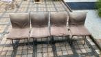 4 eetkamerstoelen (opknappers) Ligne Roset, Ophalen, Gebruikt, Bruin, Metaal