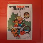 Vintage sticker met een Polly fiets ben je iets! Sticker 1, Ophalen of Verzenden, Zo goed als nieuw, Overige typen