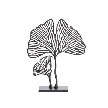 Light&Living Ornament Blad Nieuw Zwart beschikbaar voor biedingen