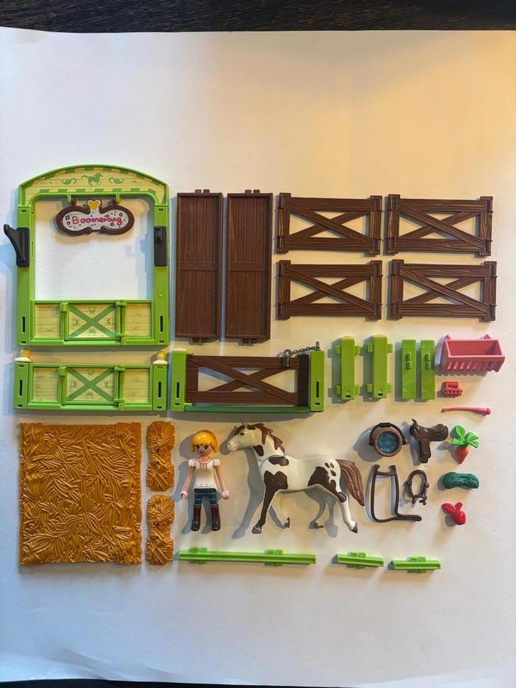Playmobil 9480 Spirit Abigail & Boomerang met paardebox, Kinderen en Baby's, Speelgoed | Bouwstenen, Zo goed als nieuw, Overige merken