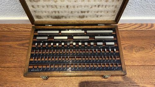 Mitutoyo 516-902 87 delige eindmaten set micrometer, Doe-het-zelf en Verbouw, Meetapparatuur, Zo goed als nieuw, Afstand, Ophalen of Verzenden