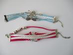 Leren armbandjes met bedels, 2 stuks, nieuw, Sieraden, Tassen en Uiterlijk, Armbanden, Oosterveldweg 15, 7274 DZ, Verzenden, Nieuw