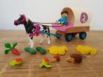 Playmobil 70998 meisje met paard/pony en huifkar koets, Kinderen en Baby's, Speelgoed | Playmobil, Ophalen of Verzenden, Zo goed als nieuw