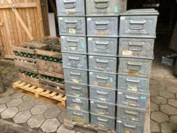 Industriële zinken bakken 20x32x50 ZEER ZELDZAAM beschikbaar voor biedingen